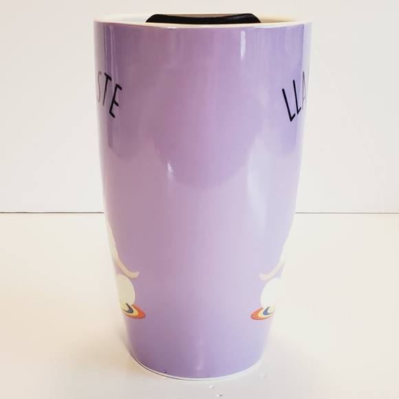 Llamaste Purple Ceramic Travel Mug - Picture 2 of 8